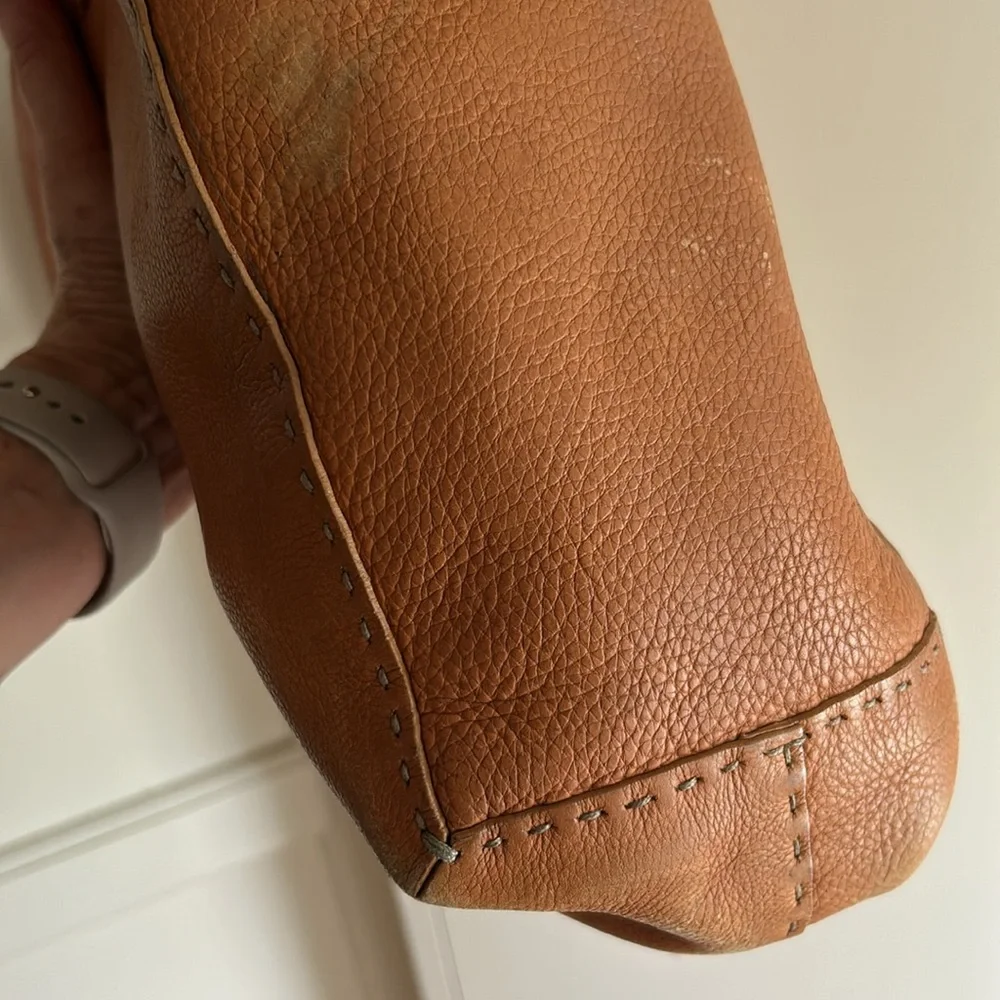 FENDI Selleria Doctor Bag pebbled leather 🇮🇹 PRE-LOVED Caramel - Picture 9 of 14